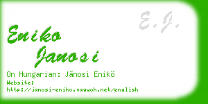eniko janosi business card